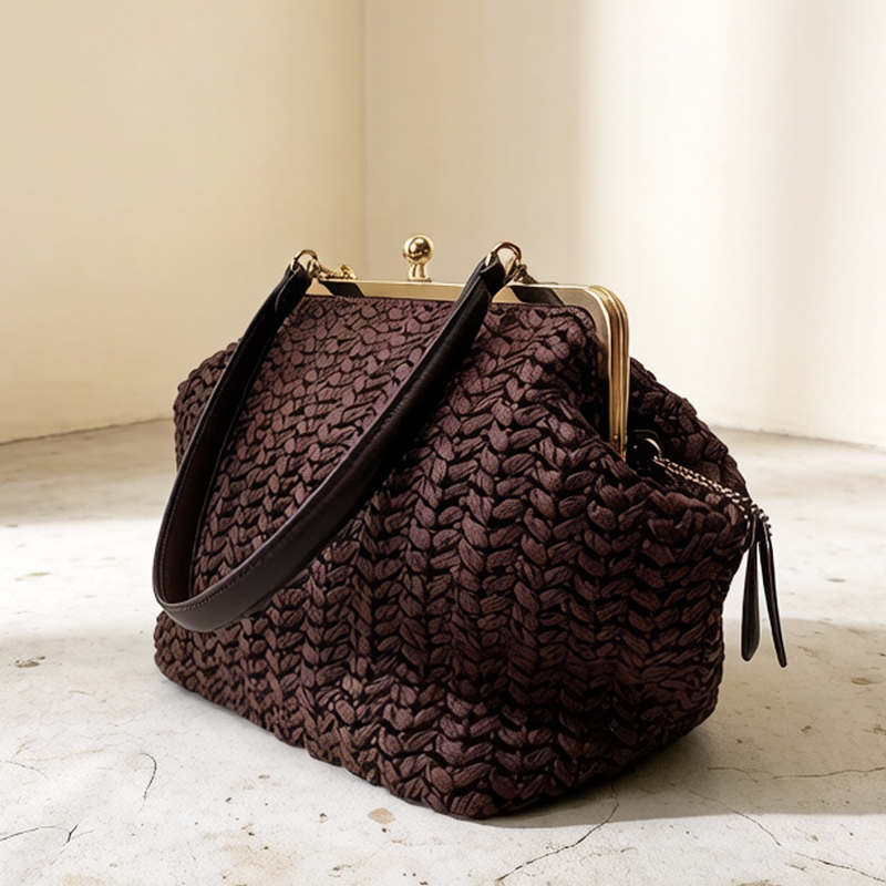 Woven Straw Bag - Ręcznie Plecione Torby Plażowe z Raffii