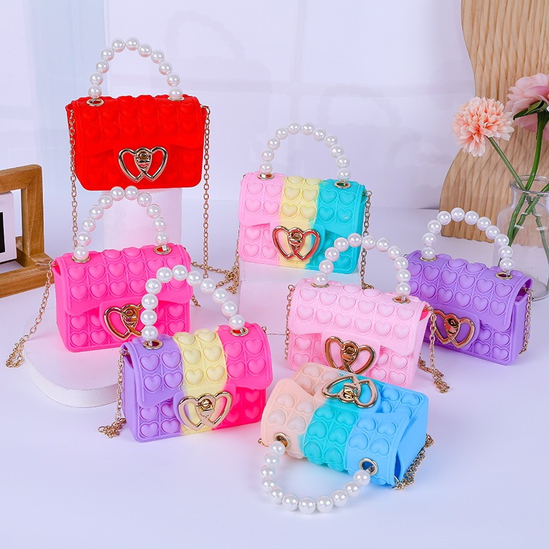 Mini Purse Chain - Silikonowa torebka Love Bubble Jelly Bag,