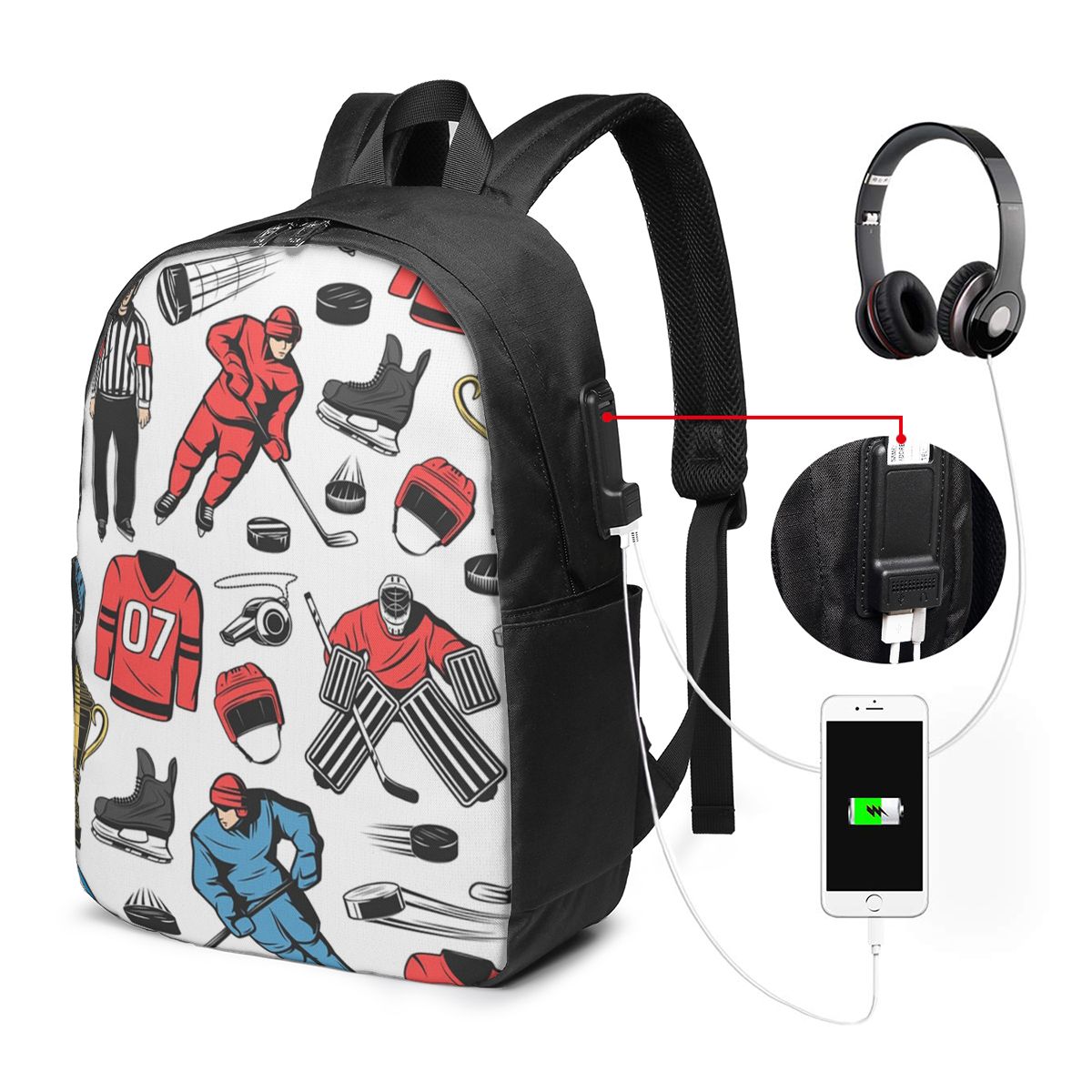 Women'S Bags Travel - Torba na plecy dla graczy hokejowych