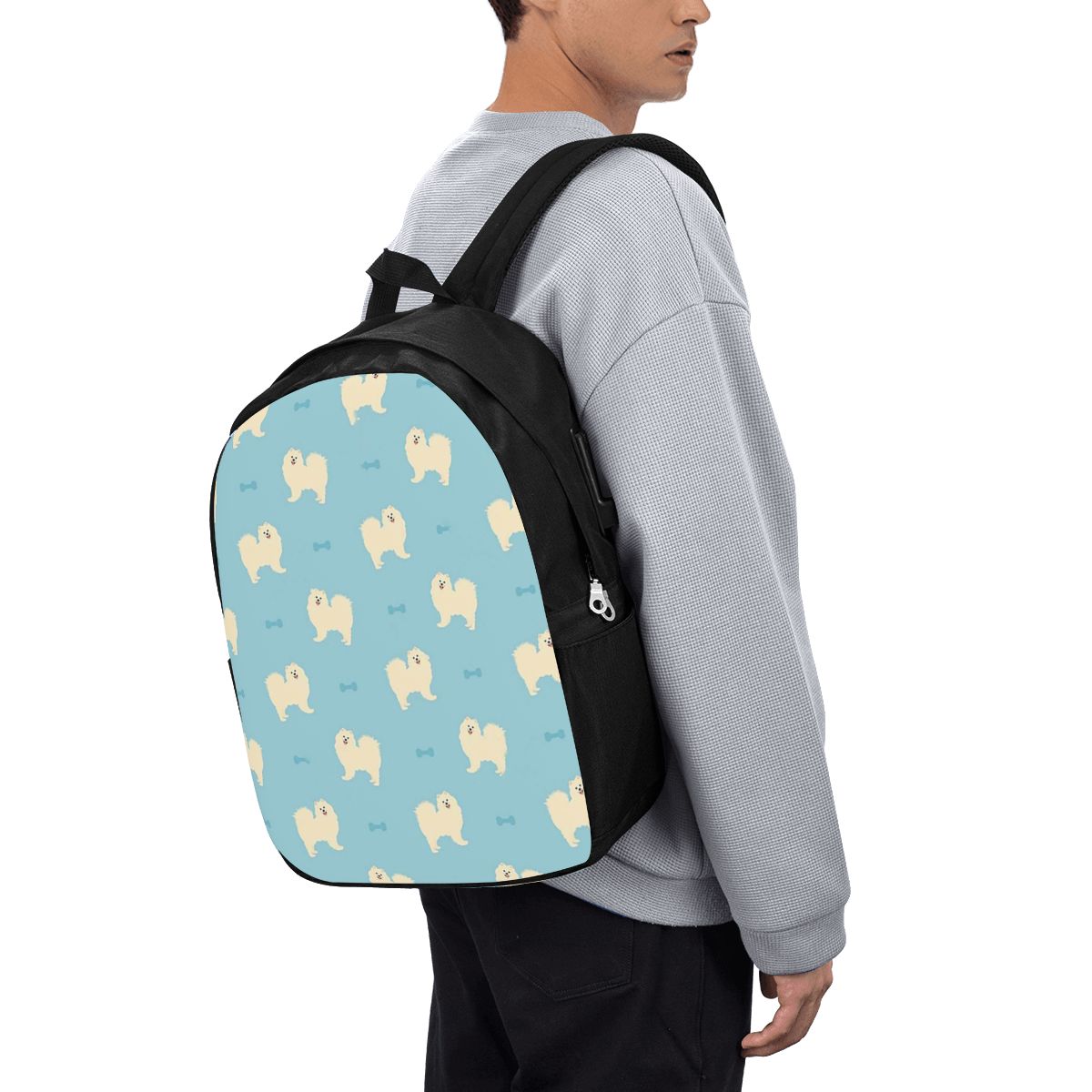 Women'S Bags Travel - Plecak z motywem psa rasy Samojed,