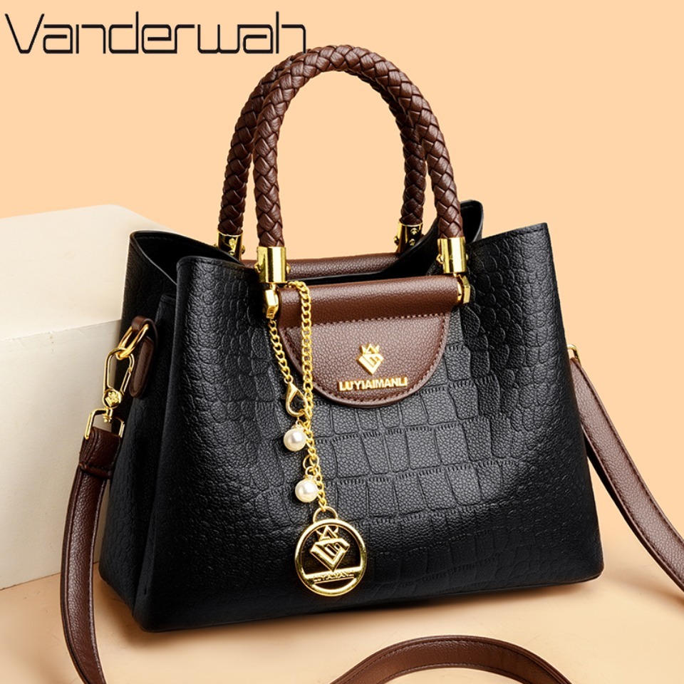 Women Bags Luxury Brands - Torebki damskie ze skóry naturalnej wysokiej