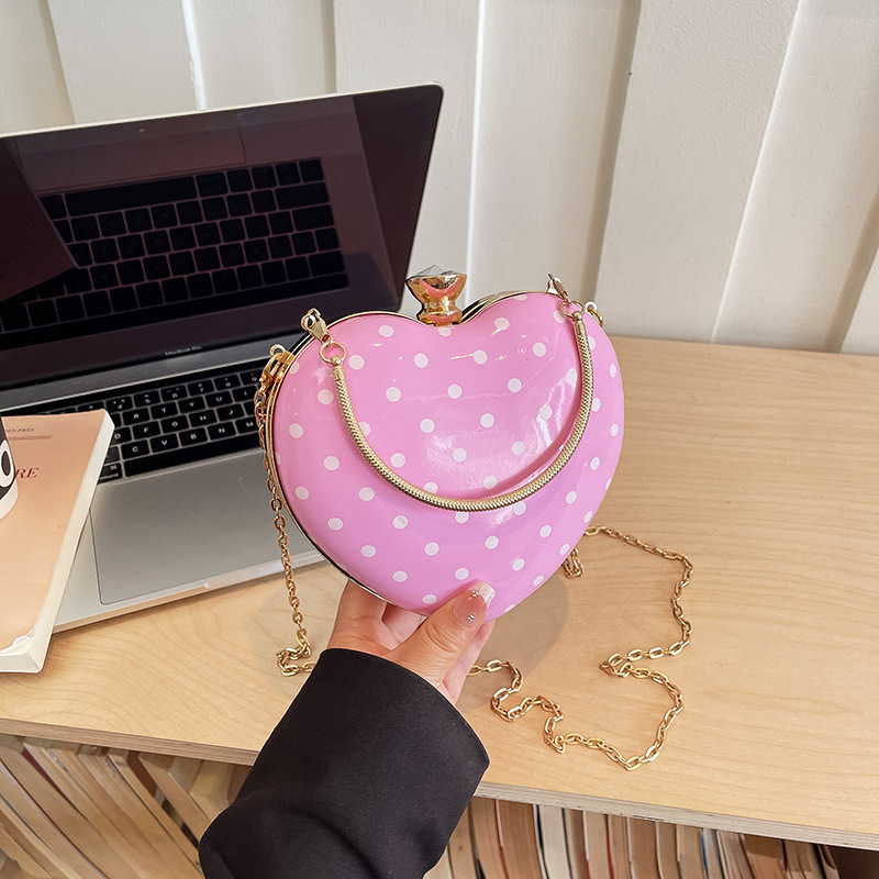 Mini Purse Chain - Urocze, małe torebki w kształcie serca,