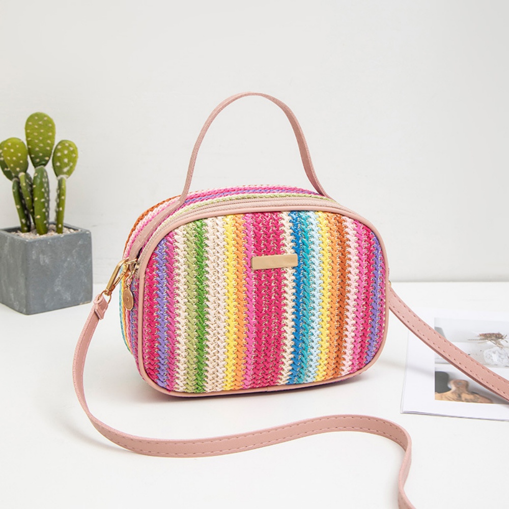 Rattan Knitting Women Straw Ba – Mini Purse Chain recenzja i cena