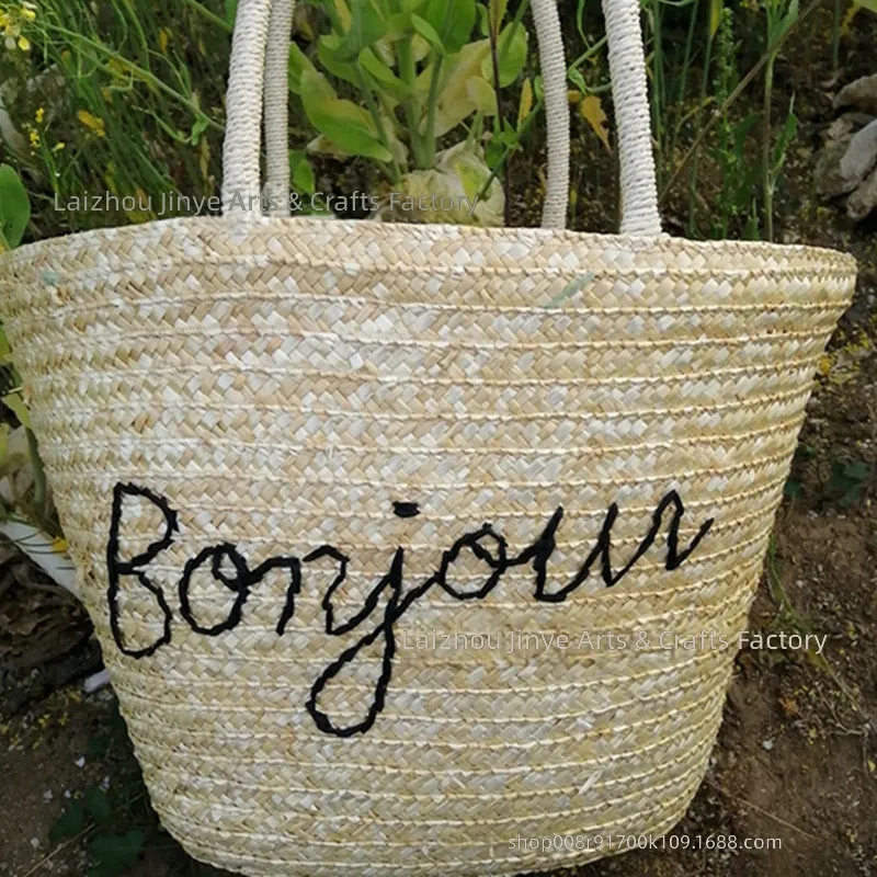 Torba damska typu bucket, ręcz – Woven Straw Bag recenzja i cena