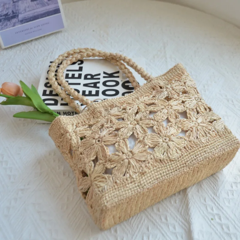 Torba słomkowa w stylu boho z  – Woven Straw Bag recenzja i cena