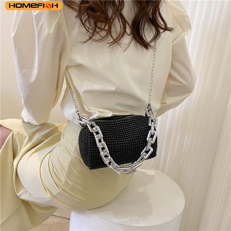 HOMEFISH Błyszcząca Torebka Wi – Mini Purse Chain recenzja i cena