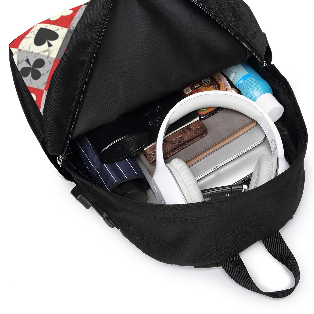 Plecak z nadrukiem kart do pok – Women'S Bags Travel recenzja i cena