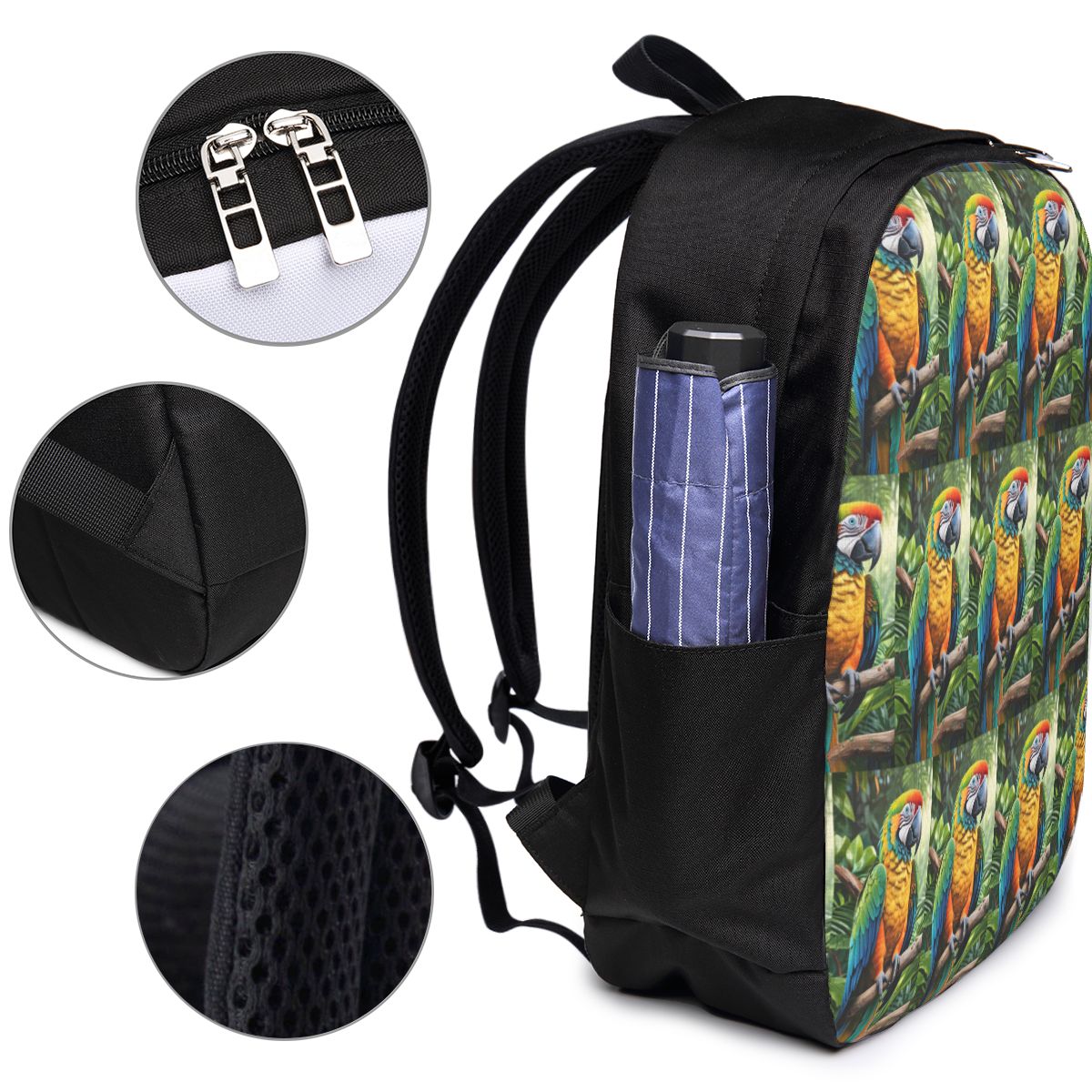 Uroczy plecak z papugami ary,  – Women'S Bags Travel recenzja i cena