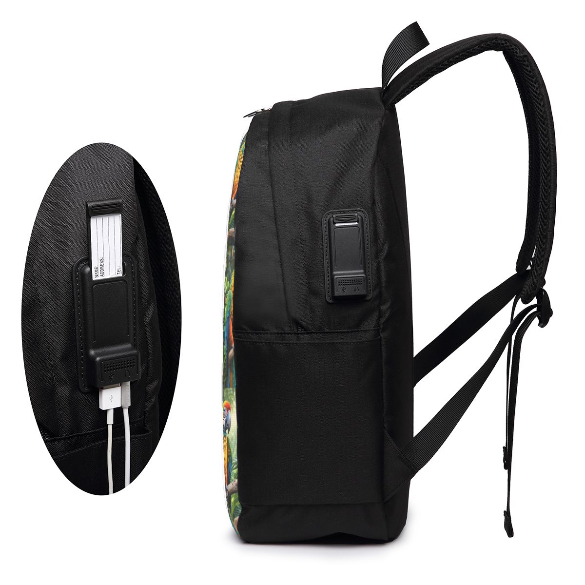 Uroczy plecak z papugami ary,  – Women'S Bags Travel recenzja i cena