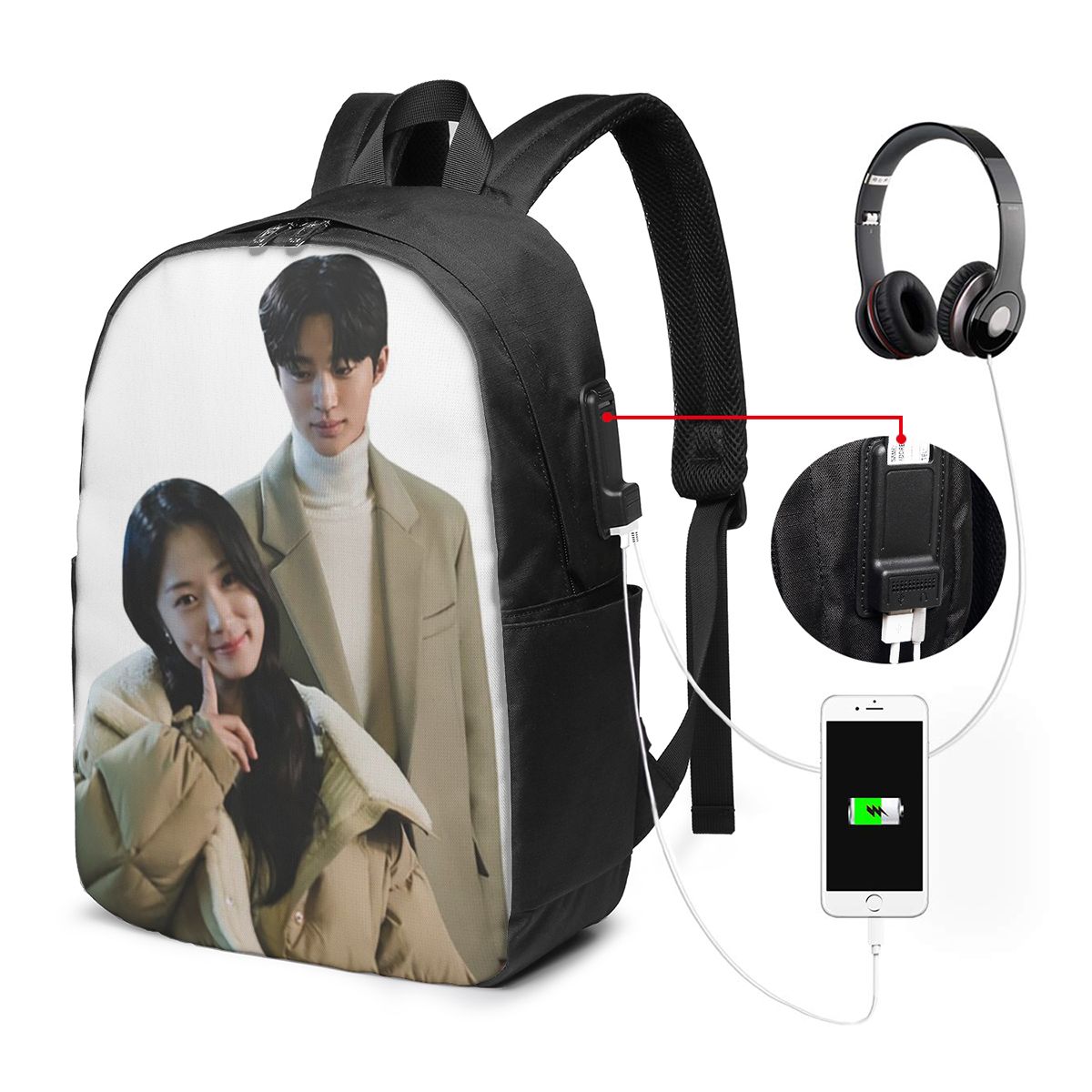 Uroczy plecak dla fanów Kdrama – Women'S Bags Travel recenzja i cena