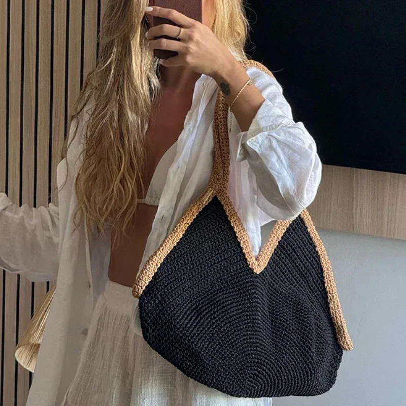 Letnia Nowa Ręcznie Tkana Torb – Woven Straw Bag recenzja i cena