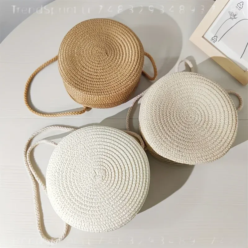 Okrągła tkana torba na ramię z – Woven Straw Bag recenzja i cena